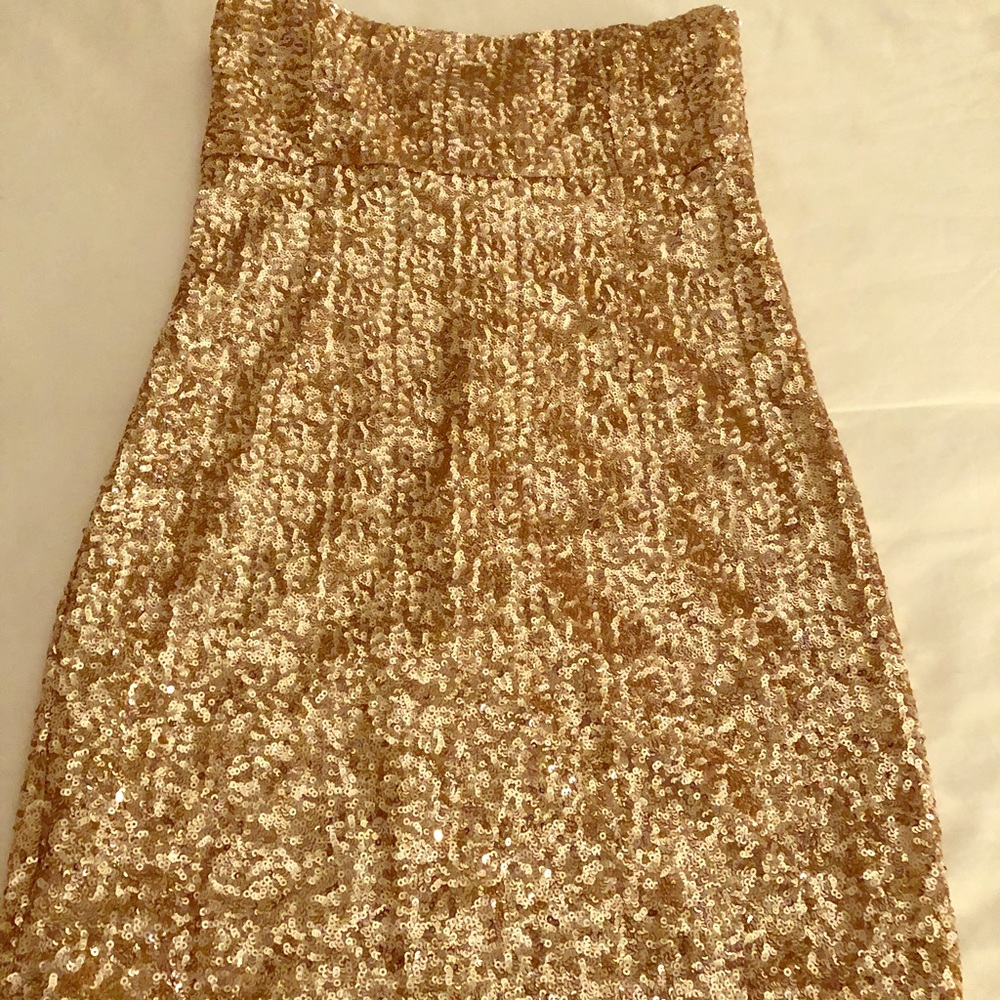 Alice + Olivia Gold Sequin Dress - Size 4